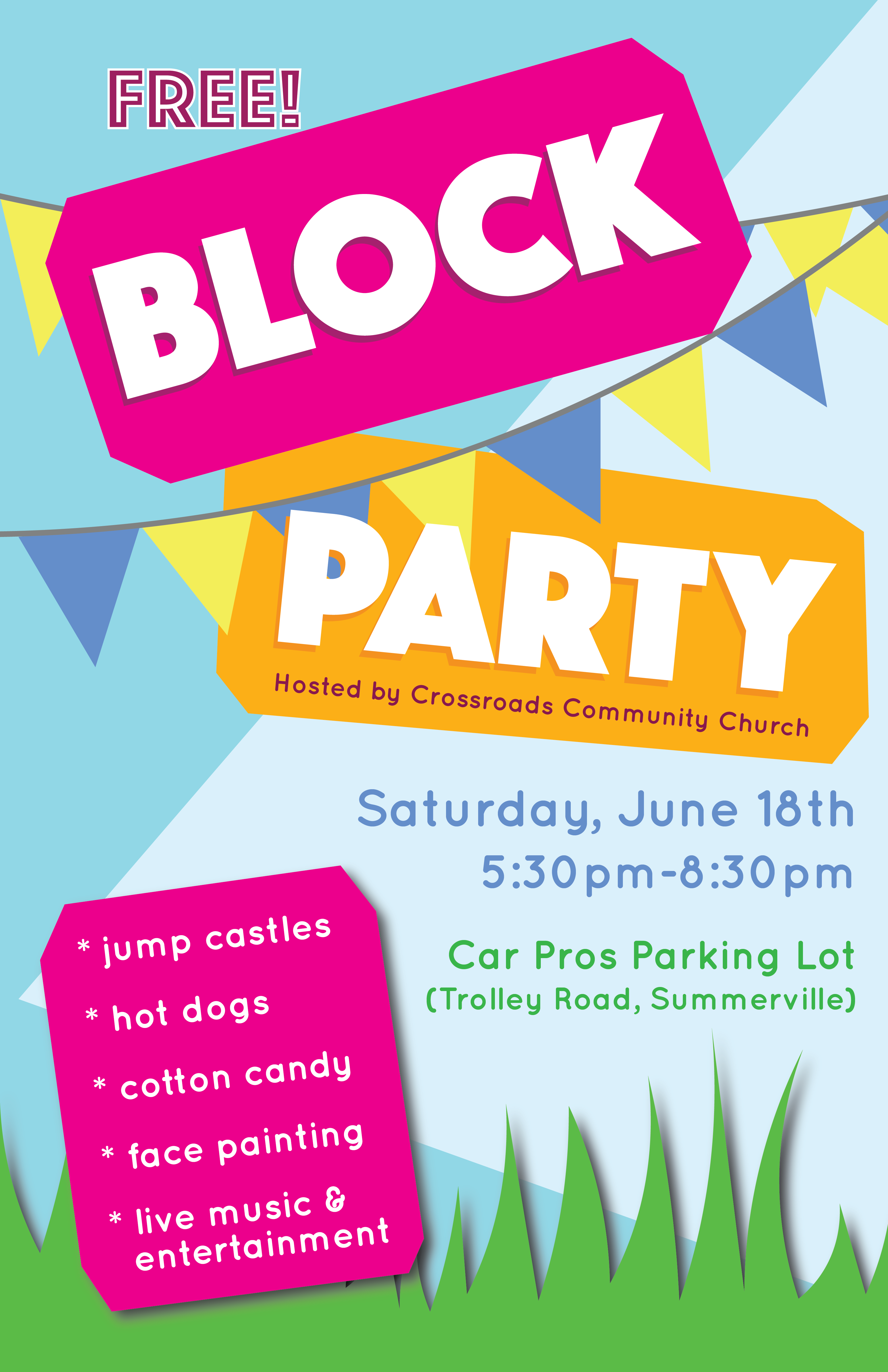 Block Party Flyer Template